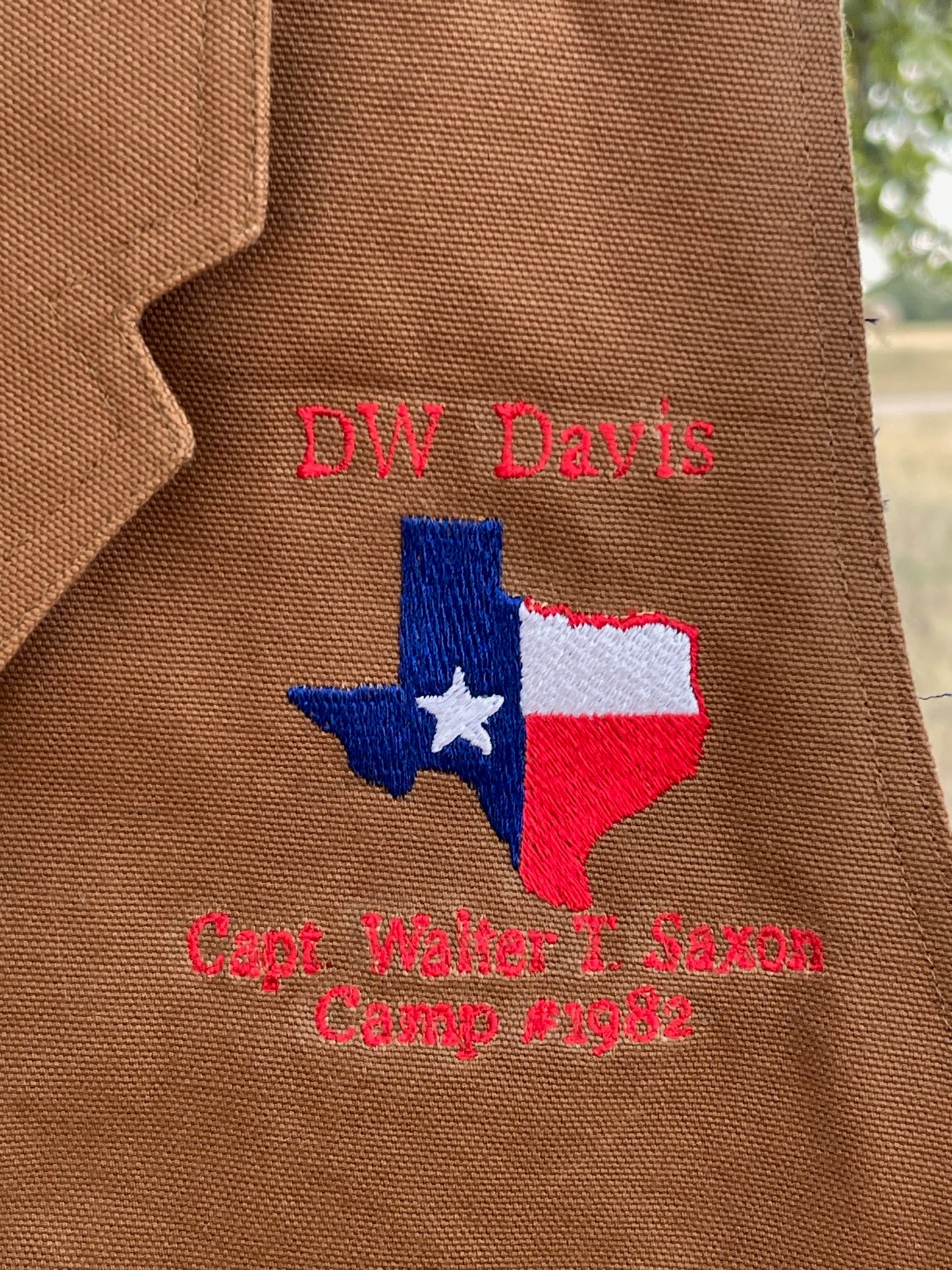 DEPOSIT for Custom Vest - Texas Division 7th Brigade