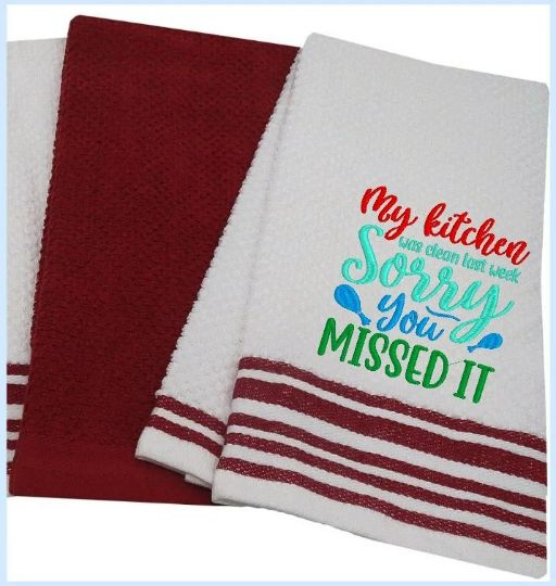 Clean Kitchen Last Week Custom Kitchen Towel